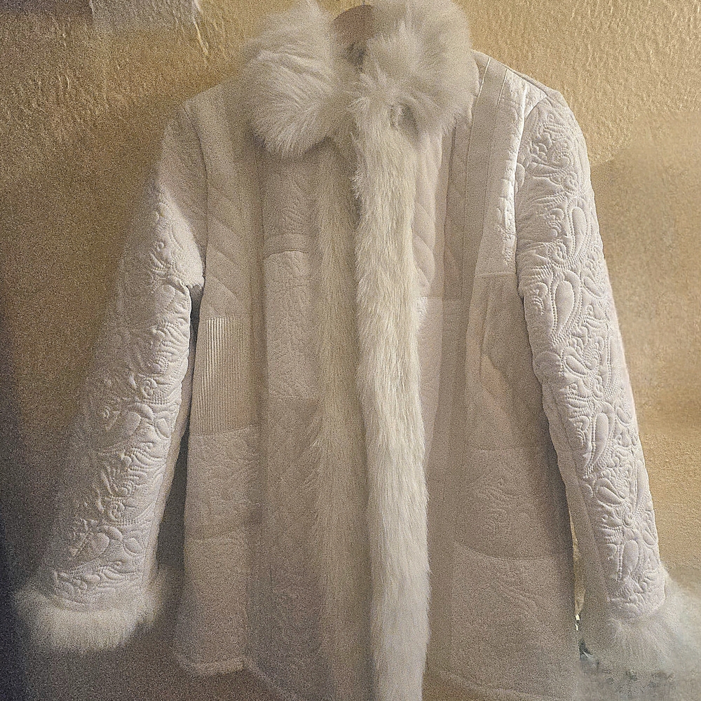New Ivory Quilted Coat